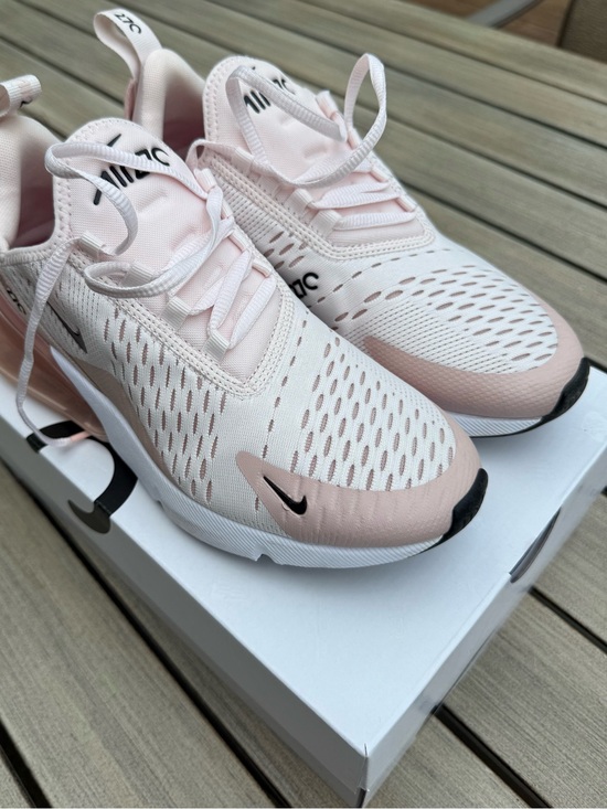 Nike Shoes - Nike Women's Air Max 270 Athletic Shoes in Light Pink and White